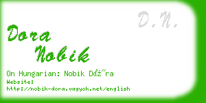 dora nobik business card